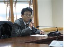 2009년 제7회 언어 정책 토론회 정선태 교수님 사진