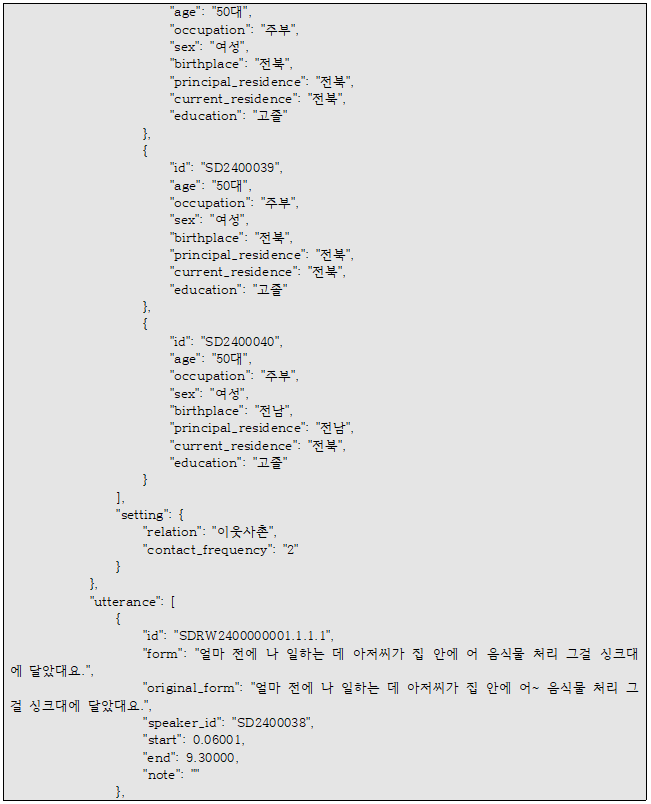 일상대화 말뭉치 예시2